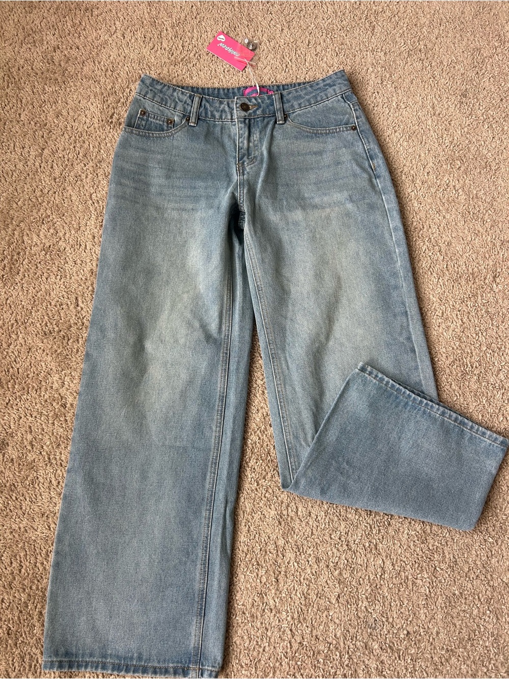 Edikted Low Rise Wide-Leg Jeans